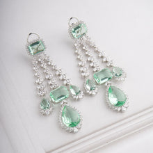 Load image into Gallery viewer, Meera Earrings - Light Green
