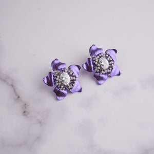 Flora Earrings - Purple
