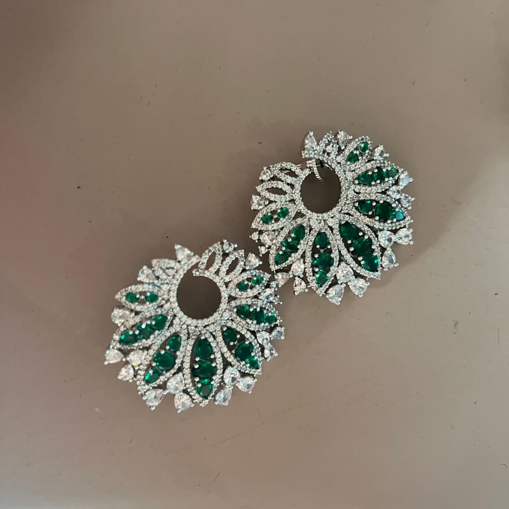 Cleo Earrings - Green