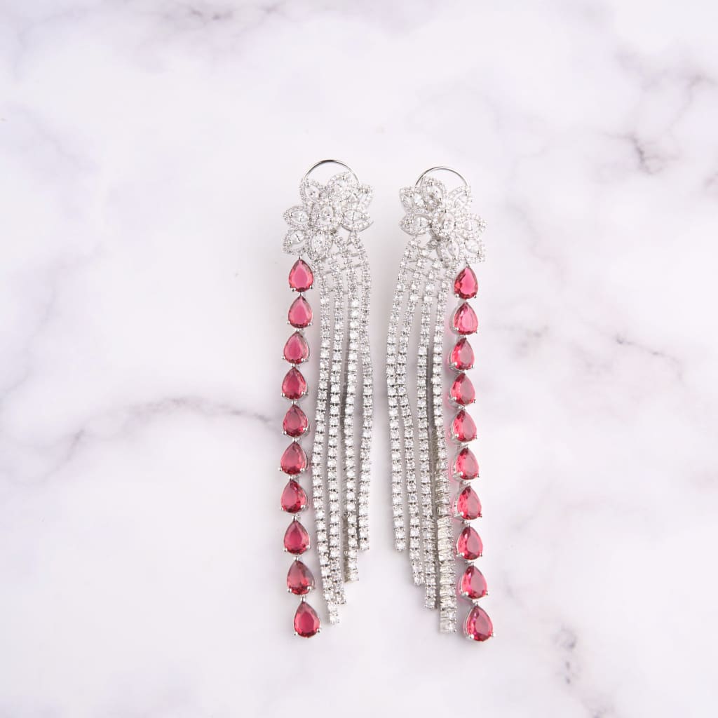 Agastya Earrings - Red