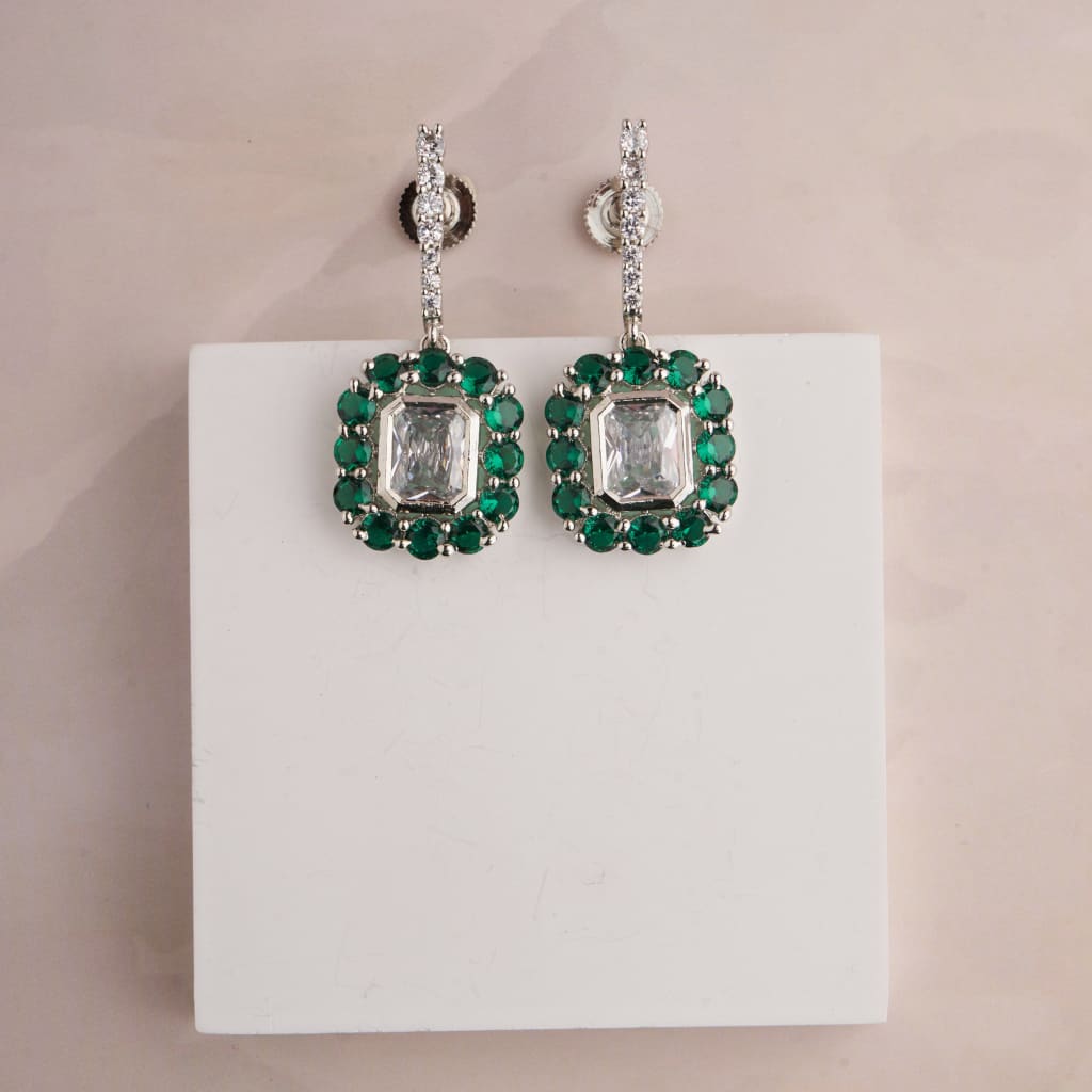 Alica Earrings - Green