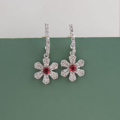 Anemone Earrings - Red