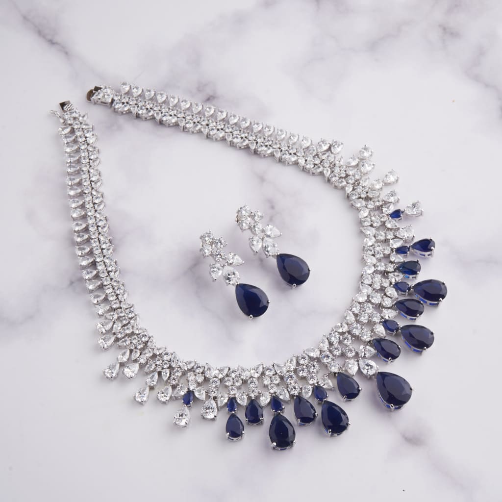 Annika Necklace Set - Blue