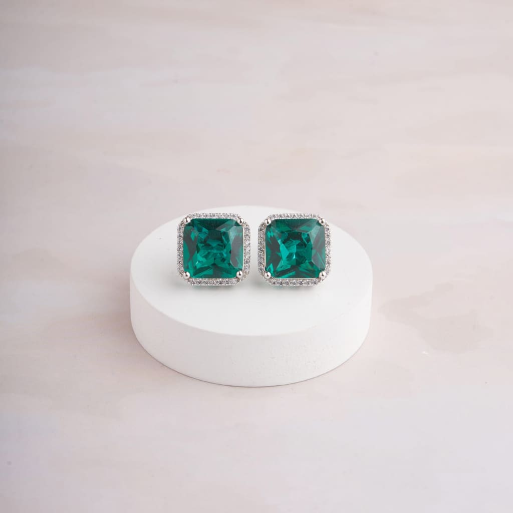 April Earrings - Green