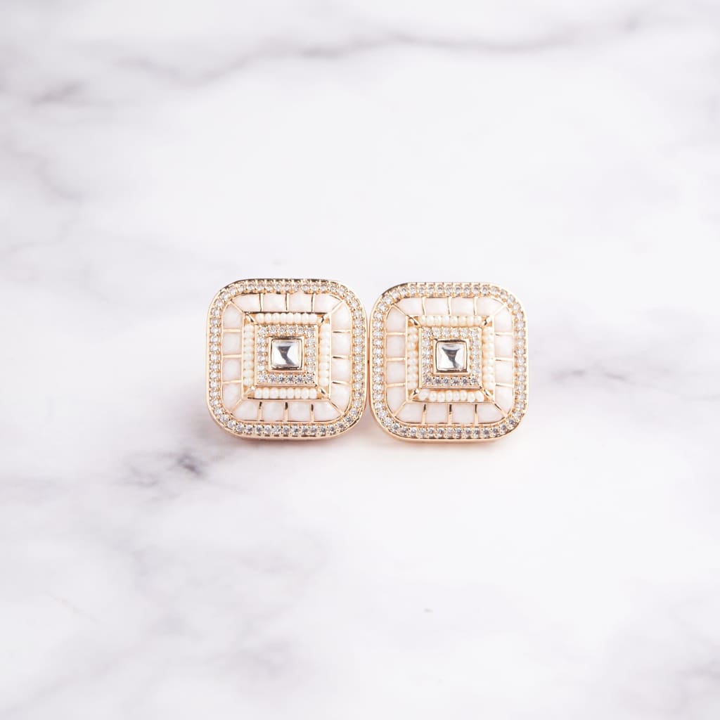 Ardra Earrings - White