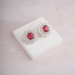 Arya Earrings - Red