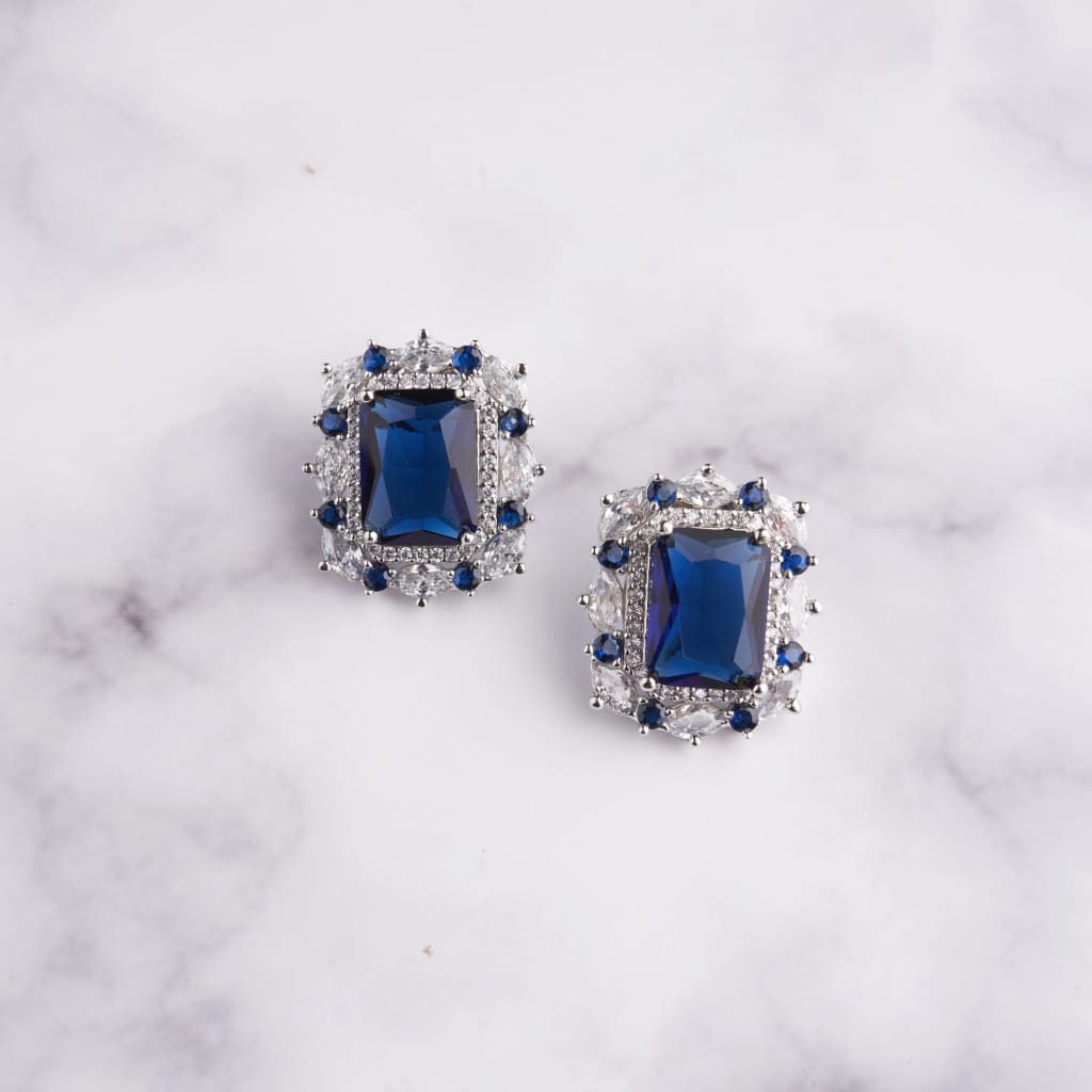 Ayeshaa Earrings - Blue