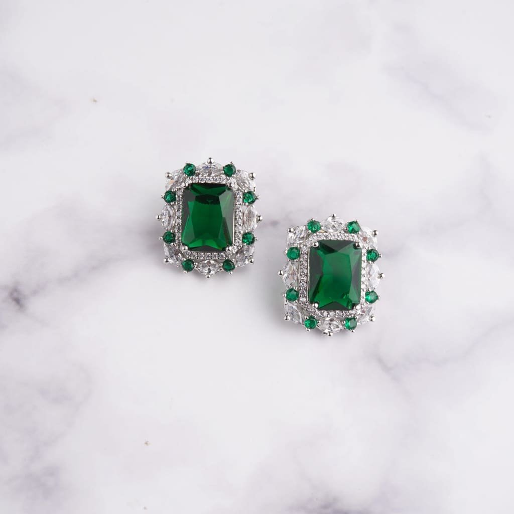 Ayeshaa Earrings - Green