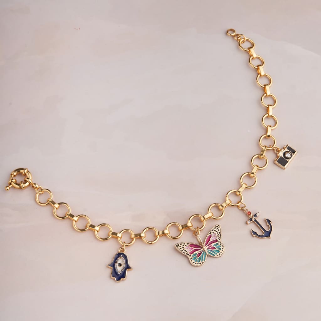 Butterfly Charm Bracelet