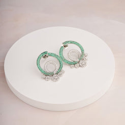 Cherry Blossom Earrings - Green