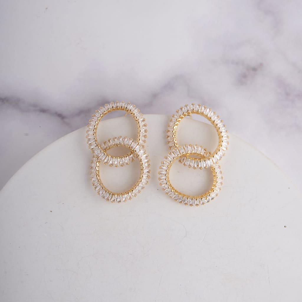 Curb Earrings - Gold