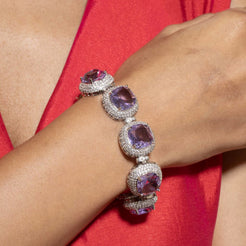 Cushion Bracelet - Purple