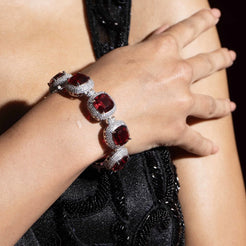 Cushion Bracelet - Red