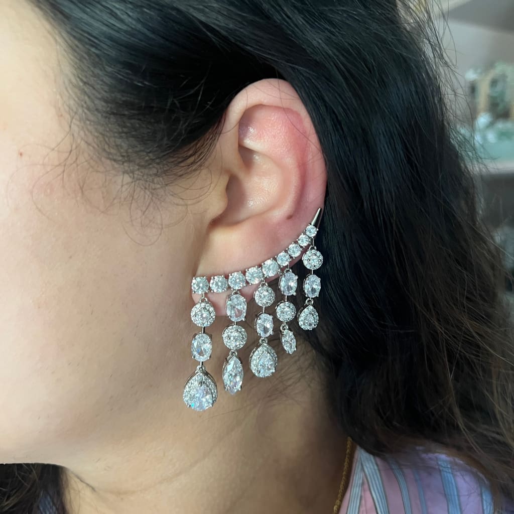 Dario Earrings - White