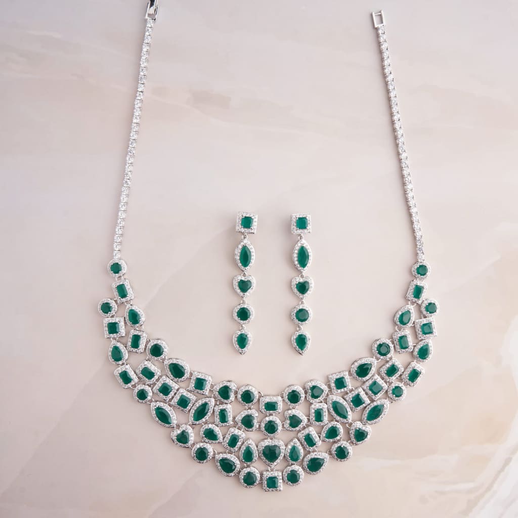 Delphine Necklace - Green