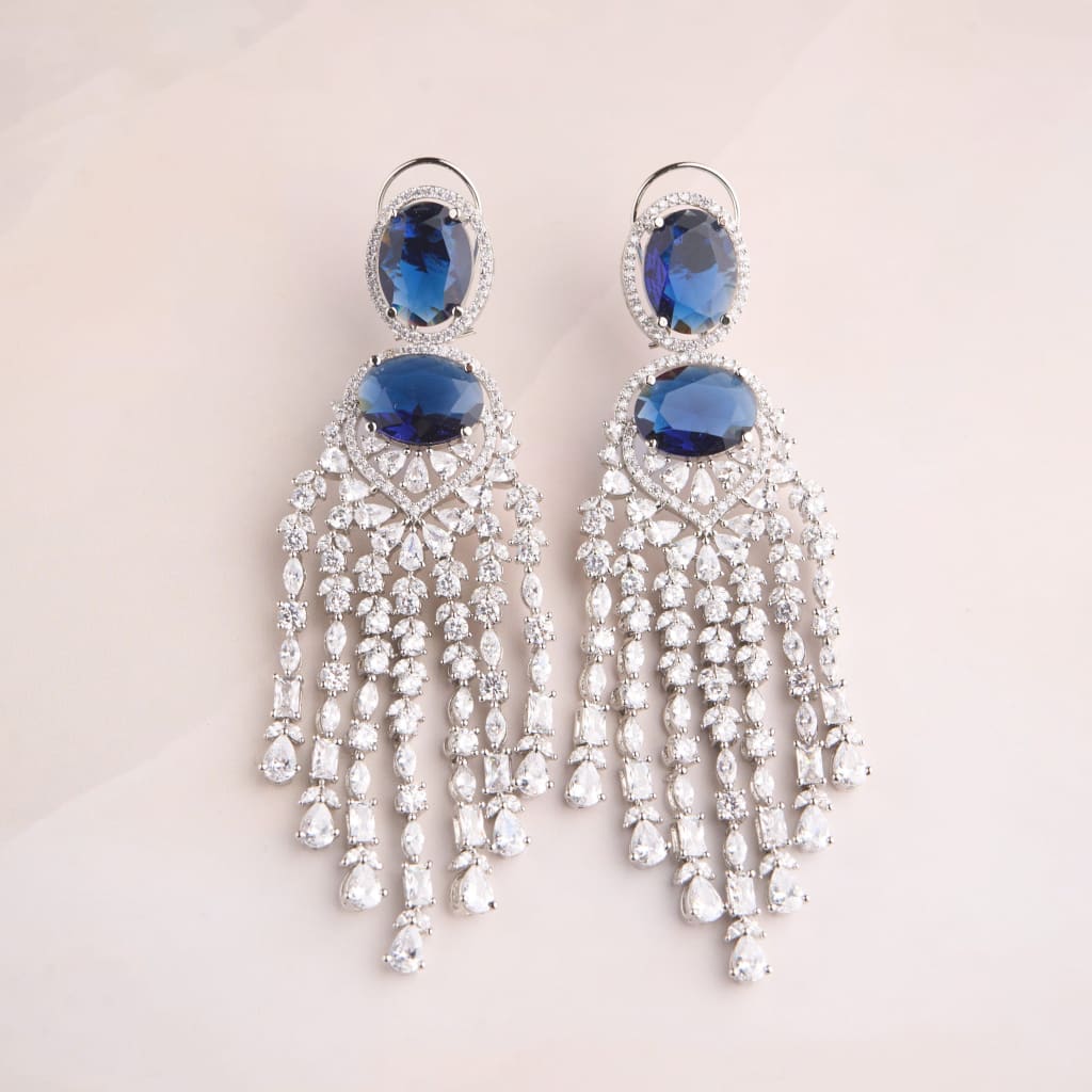 Dhara Earrings - Blue