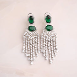 Dhara Earrings - Green