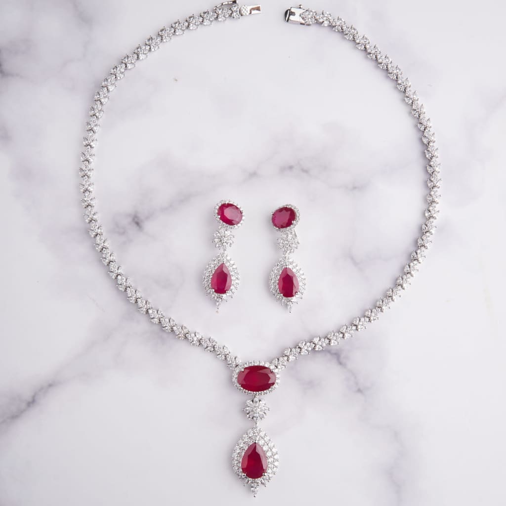 Dorothea Necklace - Red