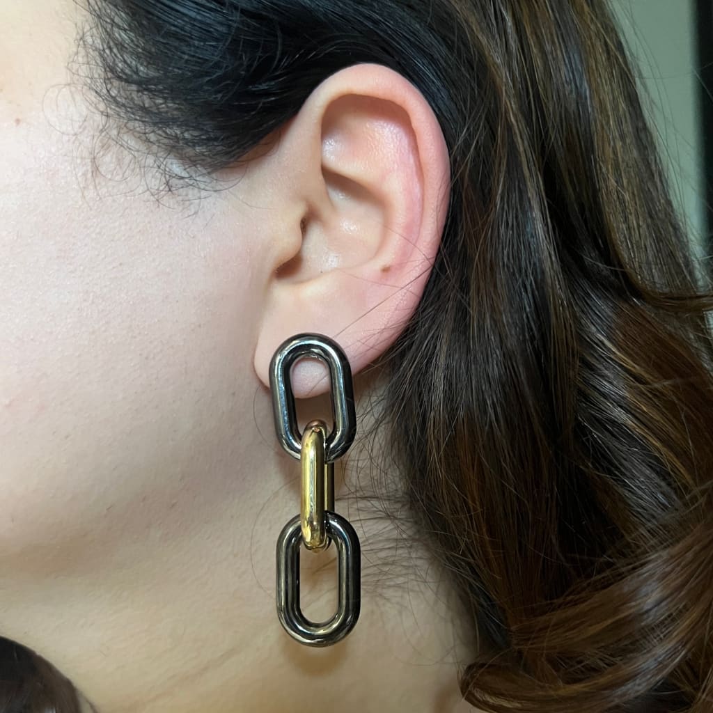 Dual Link Earrings