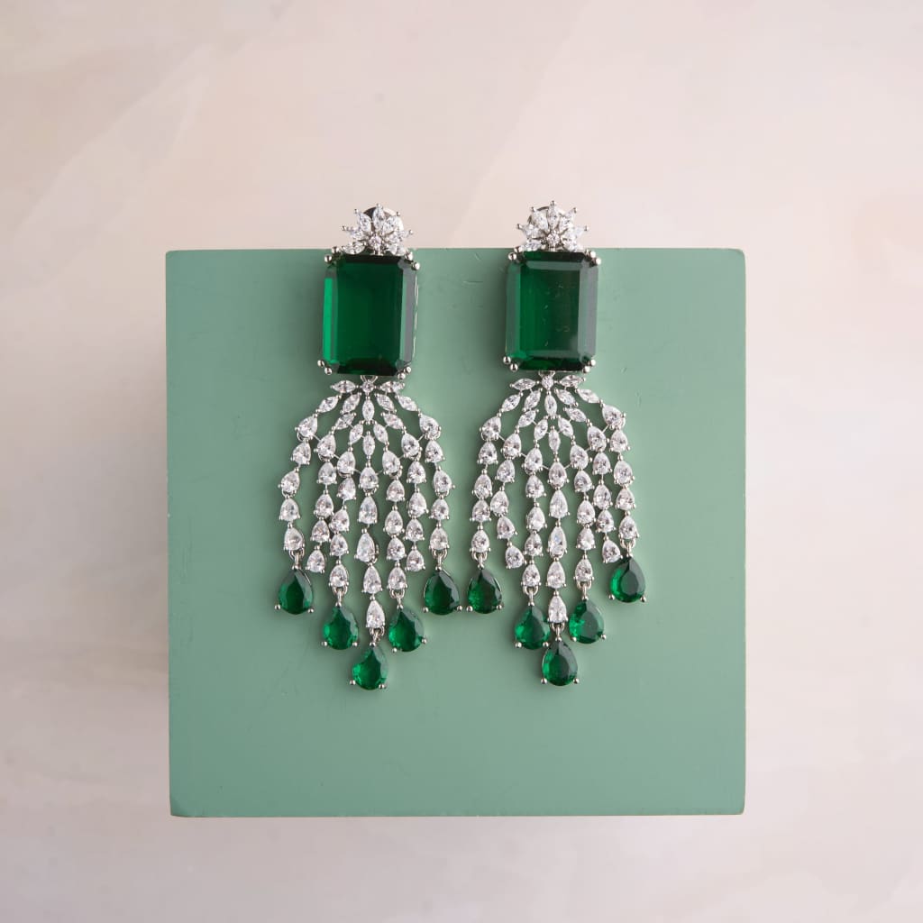 Eden Earrings - Green