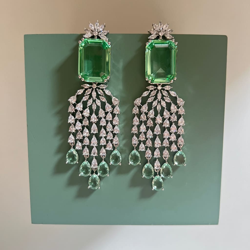 Eden Earrings - Light Green