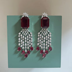 Eden Earrings - Red