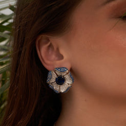 Elle Earrings - Blue