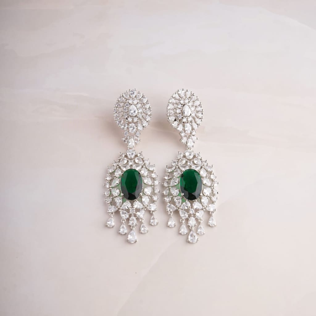 Etasha Earrings - Green