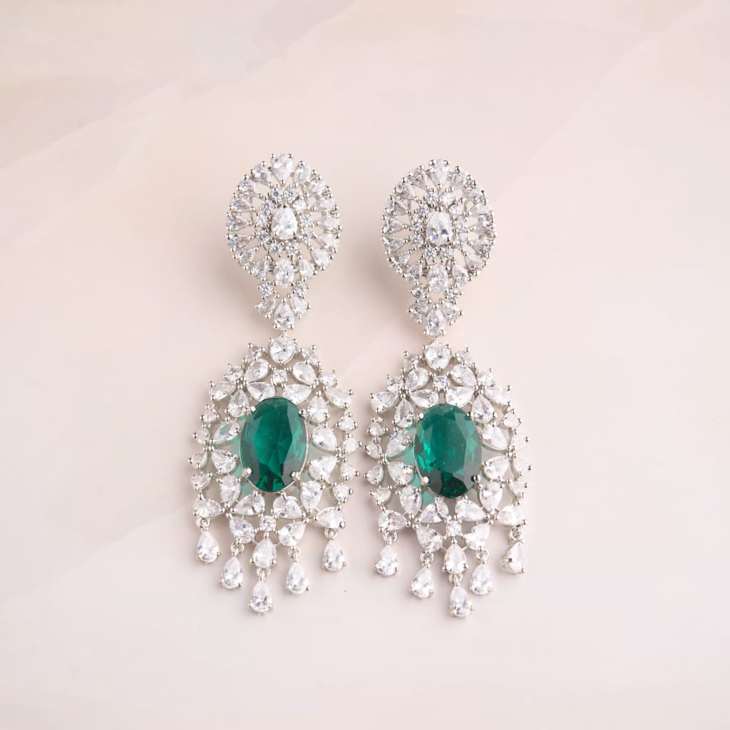 Etasha Earrings - Teal