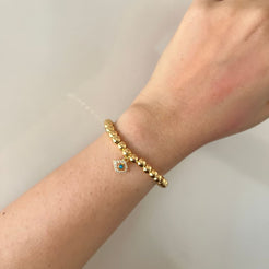 Evil Eye Ball Bracelet - Gold