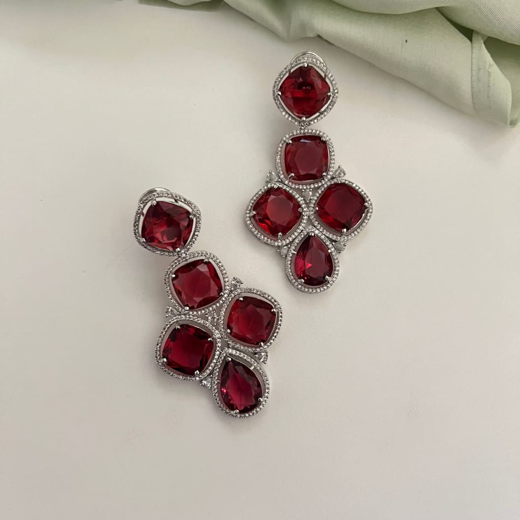 Fez Earrings - Red