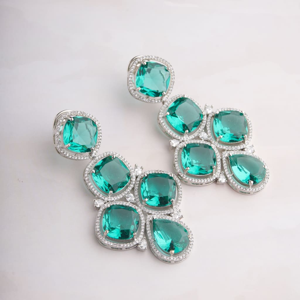 Fez Earrings - Teal