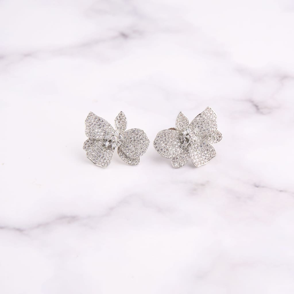 Floret Earrings - Silver