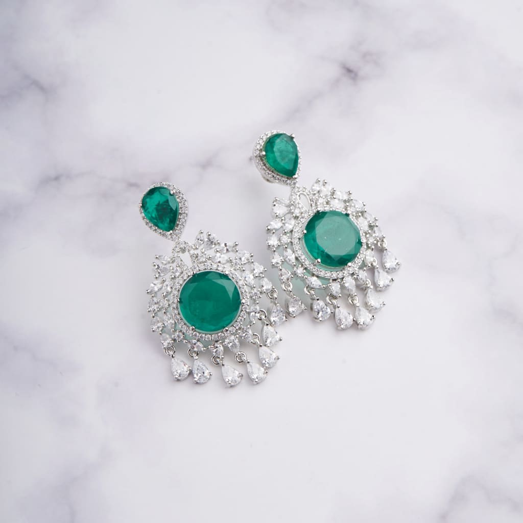 Flynn Earrings - Green