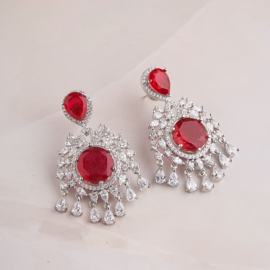 Flynn Earrings - Red