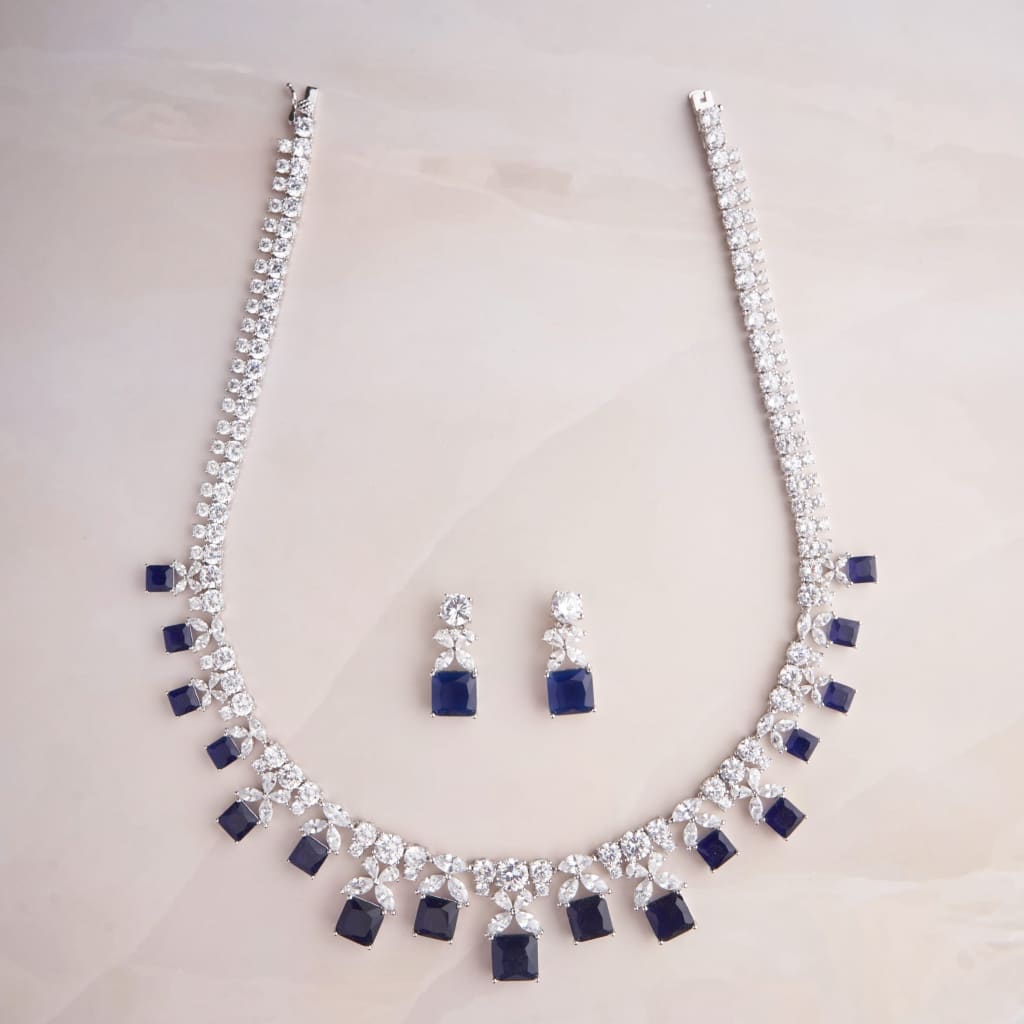 Francesca Necklace - Blue