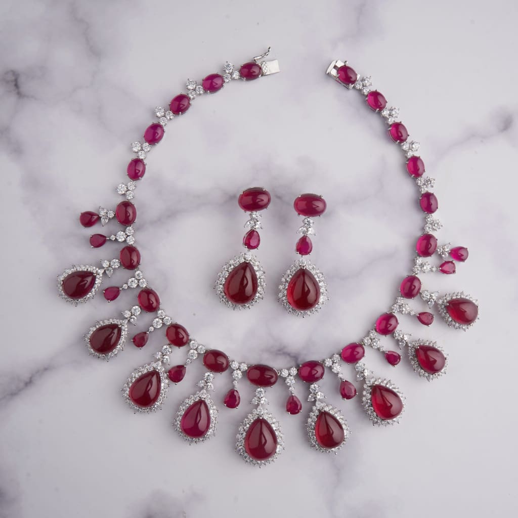 Gabrielle Necklace - Red