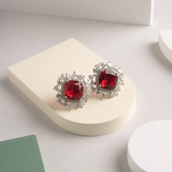 Giselle Earrings - Red