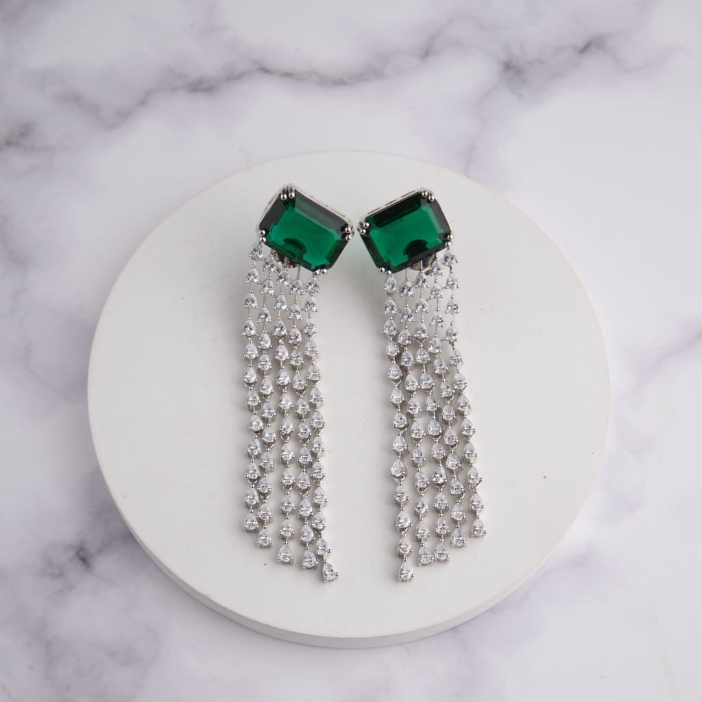 Grisha Earrings - Green