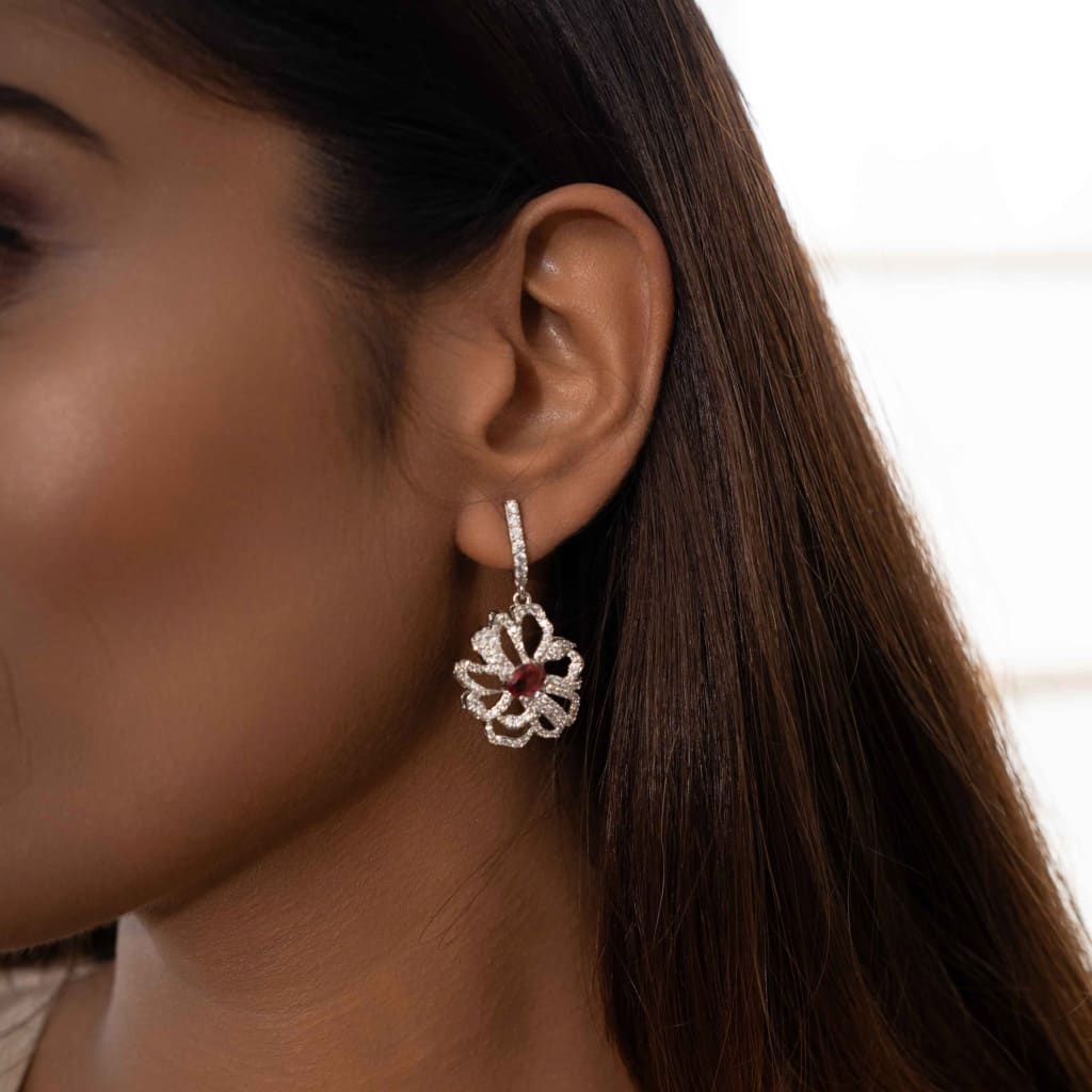 Hana Earrings - Red