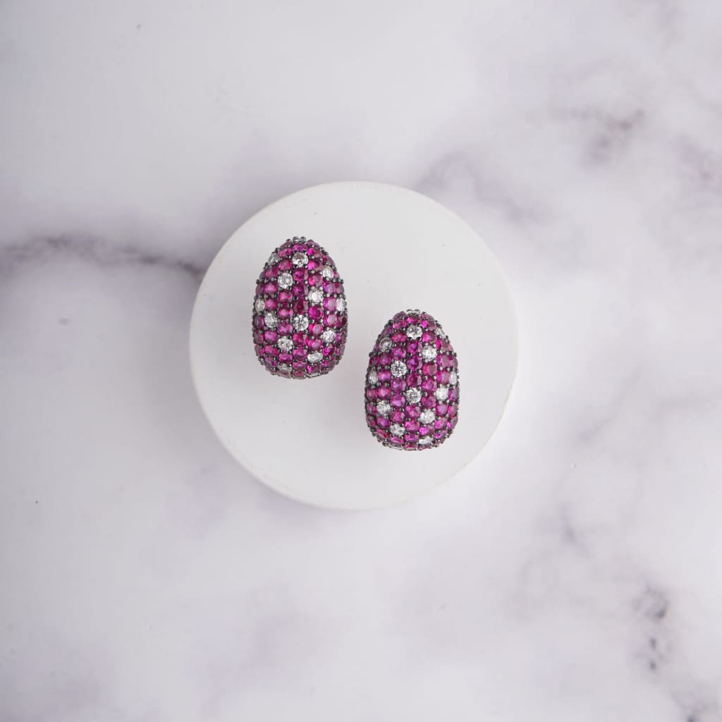 Kamari Earrings - Red