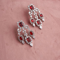 Kiyana Earrings - Red