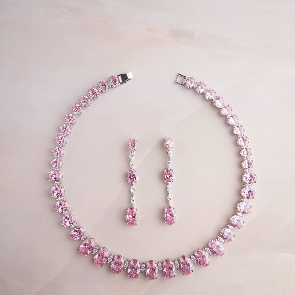 Lauren Necklace - Pink