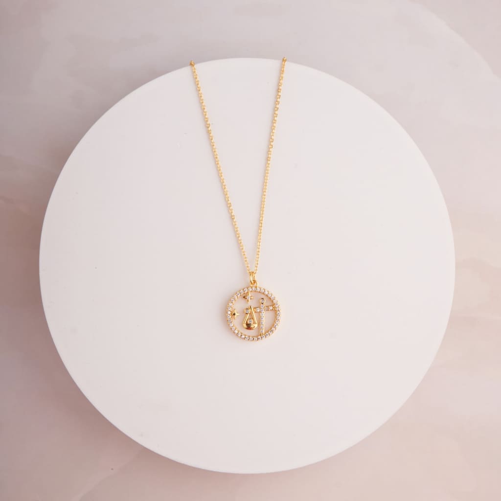 Libra Zodiac Chain - Gold