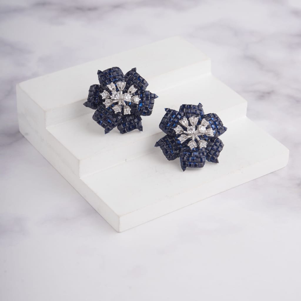 Liliane Earrings - Blue