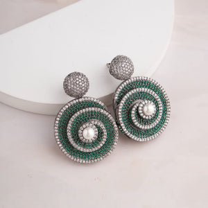 Lucetta Earrings - Green