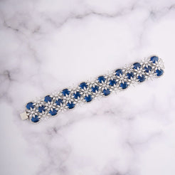 Luxe Bloom Bracelet - Blue