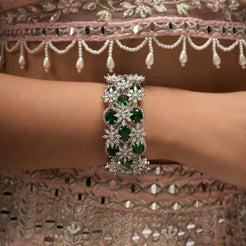 Luxe Bloom Bracelet - Green