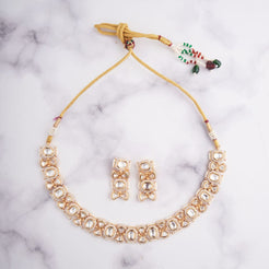 Mahnoor Necklace Set - White