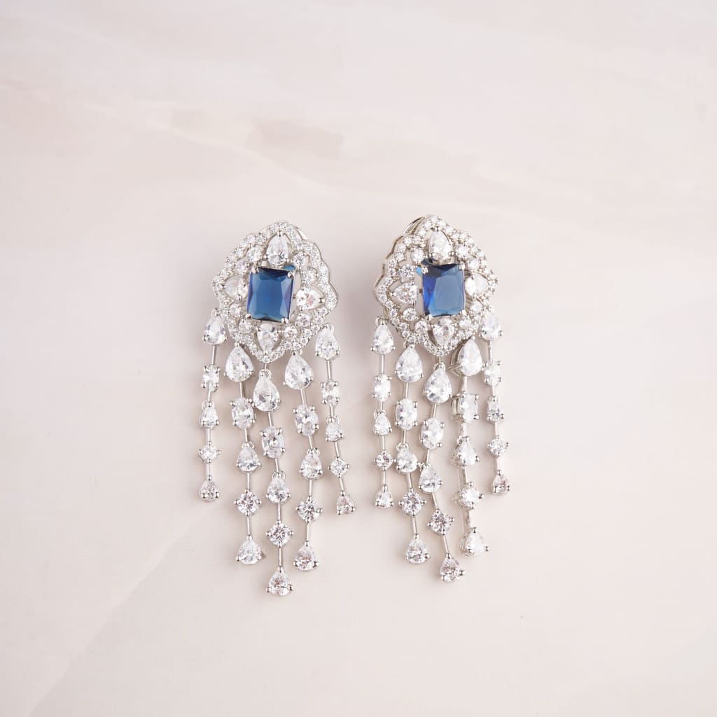 Manvi Earrings - Blue